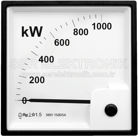 1000kW 380V 1500/5A Analog Wattmetre