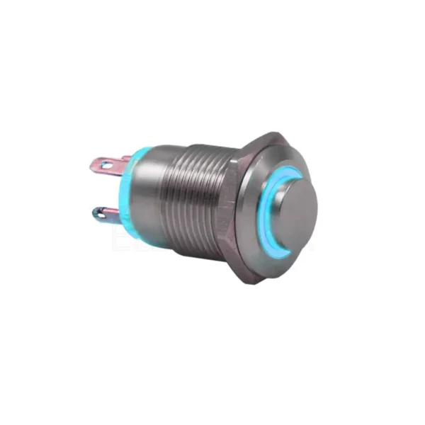 12mm Mavi Halka Ledli Buton IP65 4 Pin 12mm Mavi Halka Ledli Buton IP65 4 Pin