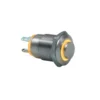 12mm Turuncu Halka Ledli Buton IP65 4 Pin