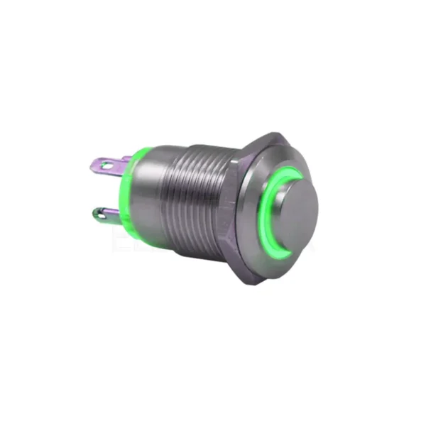 12mm Yeşil Halka Ledli Buton IP65 4 Pin 12mm Yeşil Halka Ledli Buton IP65 4 Pin