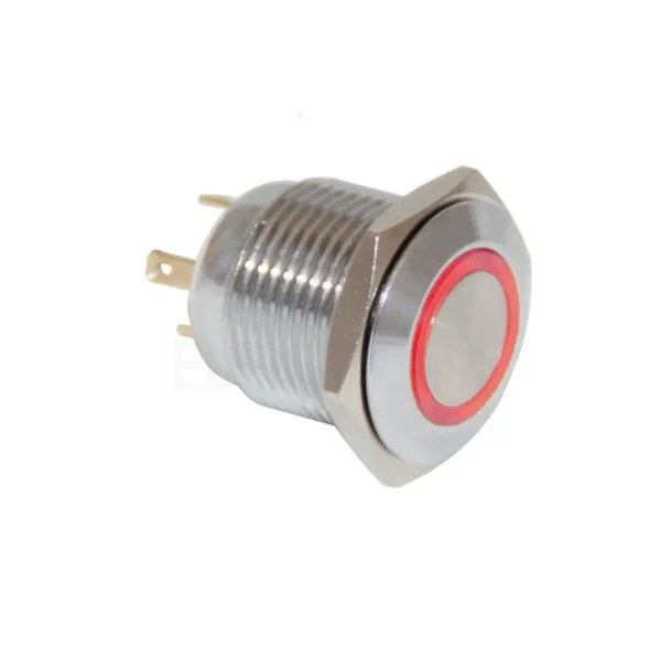 16mm Kırmızı Halka Ledli Buton IP65 4 Pin 16mm Kırmızı Halka Ledli Buton IP65 4 Pin
