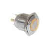 16mm Turuncu Halka Ledli Buton IP65 4 Pin