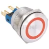 22mm Kırmızı Halka Ledli Buton IP65 4 Ayak