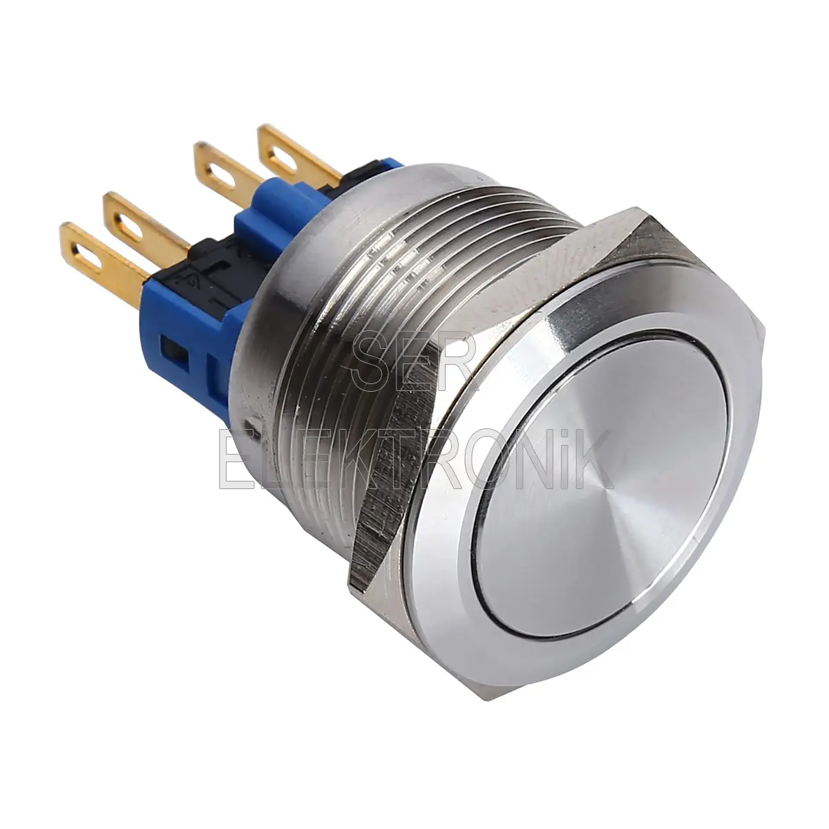 22mm Metal Buton IP65 4 Ayak » Ser Elektronik
