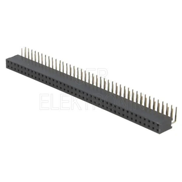 2X40 2.54mm 80 Pin 11mm 90° Dişi Header 208-2x40R