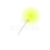 3mm Şeffaf Sarı Led