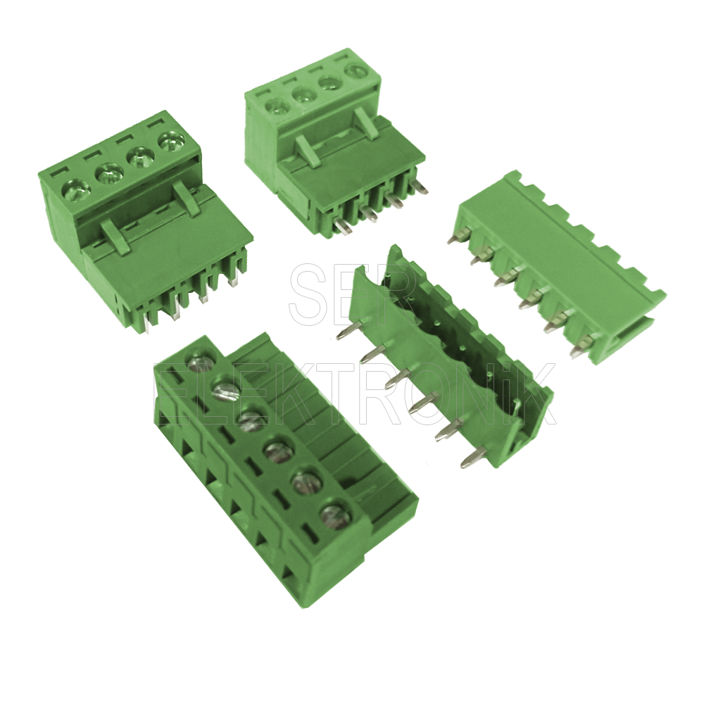 thumbnail image 2 of Lot Of 10 – 5 Pole 5.08mm Green Phoenix Contact Style Plug Connectors – CNNT Brand 2 of 5