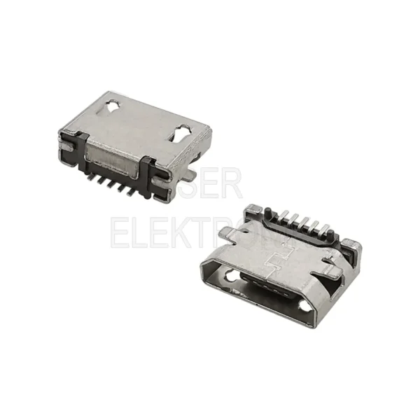 Micro USB Konnektör 5 Pin Şasesiz