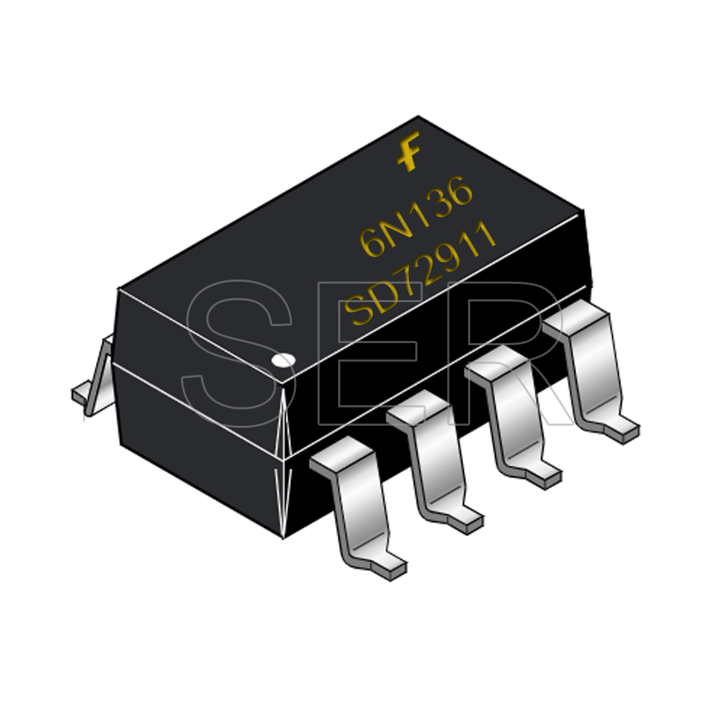 FAIRCHILD - 6N136SD SMD High Speed Optocoupler Transistör » Ser