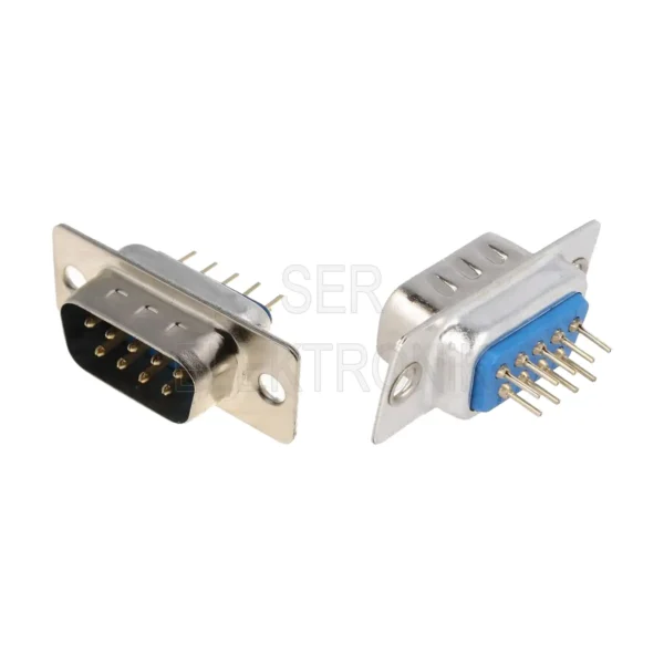 9 Pin Erkek İğne Ayak D-Sub Konnektör