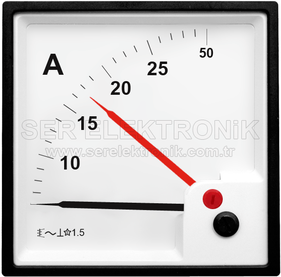 AC 25A Red Point Analog Ampermetre