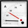 AC 75/5A Red Point Analog Ampermetre