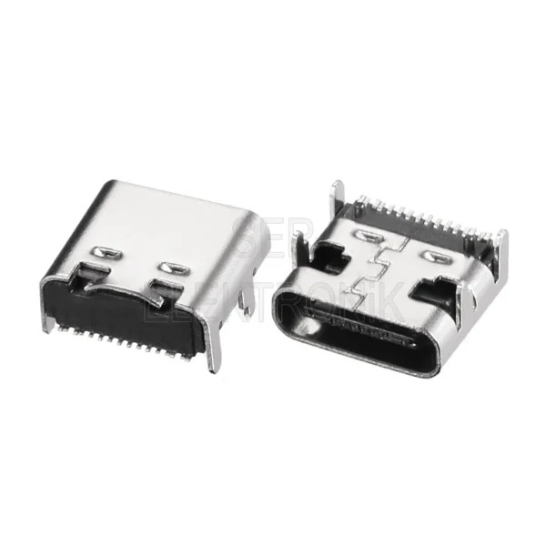 Type C 16 Pin Dişi Konnektör
